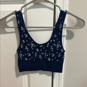 Floral Navy Bralette